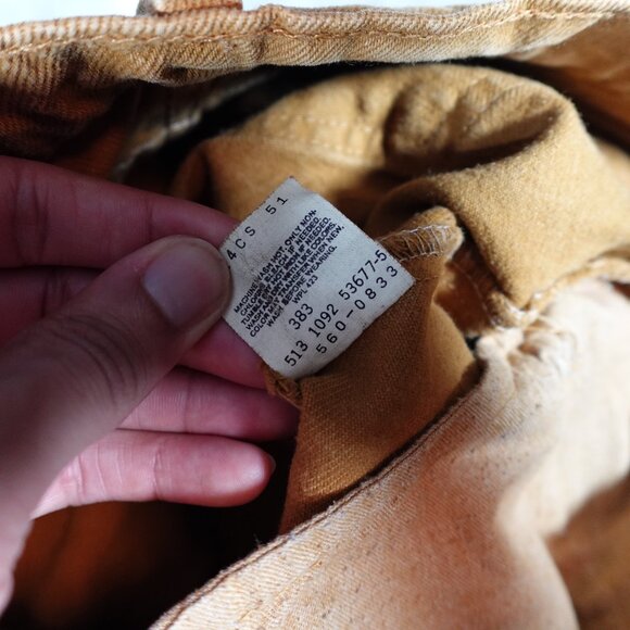 Vintage Levis 560 Relaxed Tapered Fit Jeans Mens 36x32 (Fits 34x31) Mustard Tan - Picture 4 of 11